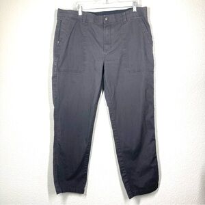 WP Weatherproof Cargo Hiking Pants Gray 40x32 Cotton Spandex Velcro Pockets